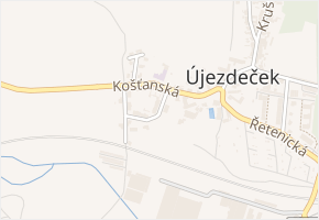 Rohová v obci Újezdeček - mapa ulice