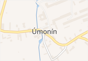 Úmonín v obci Úmonín - mapa části obce