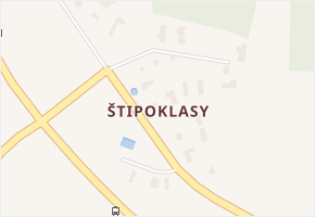 Štipoklasy v obci Úněšov - mapa části obce
