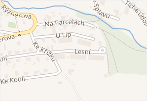 Lesní v obci Únětice - mapa ulice