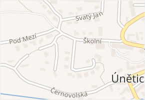 Pod Kapličkou v obci Únětice - mapa ulice