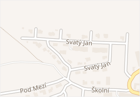 Svatý Jan v obci Únětice - mapa ulice