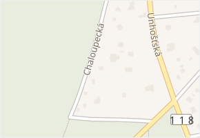 Chaloupecká v obci Unhošť - mapa ulice
