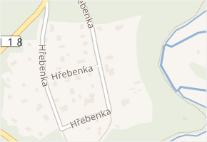 Hřebenka v obci Unhošť - mapa ulice