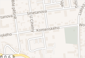 Na Rybníčku v obci Unhošť - mapa ulice