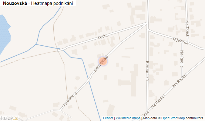 Mapa Nouzovská - Firmy v ulici.
