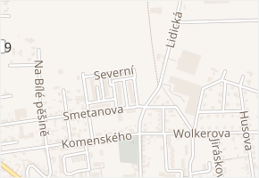 Pionýrů v obci Unhošť - mapa ulice