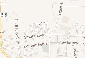 Svépomocná v obci Unhošť - mapa ulice