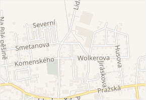 Tylova v obci Unhošť - mapa ulice