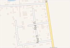U Pily v obci Unhošť - mapa ulice