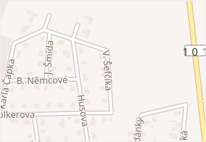 V. Šefčíka v obci Unhošť - mapa ulice