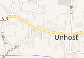 Žitná v obci Unhošť - mapa ulice