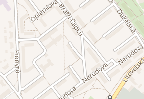 Boženy Němcové v obci Uničov - mapa ulice