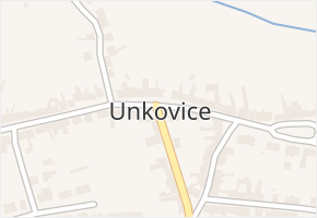 Unkovice v obci Unkovice - mapa části obce