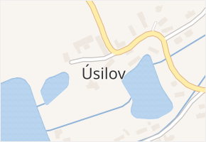 Úsilov v obci Úsilov - mapa části obce