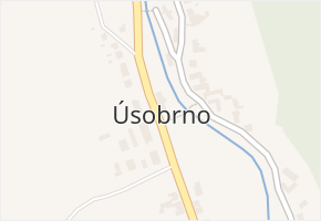 Úsobrno v obci Úsobrno - mapa části obce