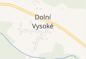 Dolní Vysoké v obci Úštěk - mapa části obce