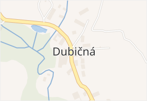 Dubičná v obci Úštěk - mapa části obce
