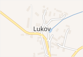 Lukov v obci Úštěk - mapa části obce