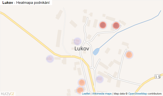 Mapa Lukov - Firmy v části obce.