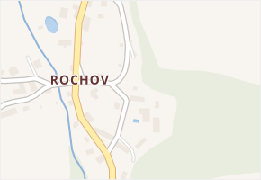 Rochov v obci Úštěk - mapa části obce