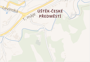 Střelecká v obci Úštěk - mapa ulice