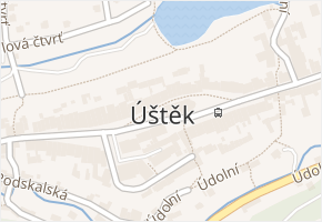 Úštěk-Vnitřní Město v obci Úštěk - mapa části obce