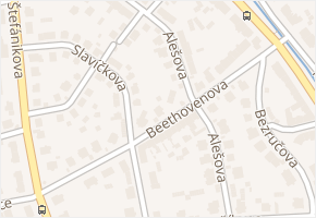 Alešova v obci Ústí nad Labem - mapa ulice