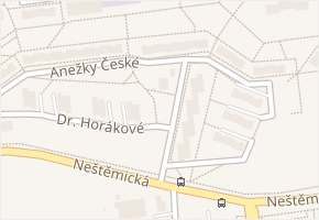 Anežky České v obci Ústí nad Labem - mapa ulice