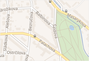 Balbínova v obci Ústí nad Labem - mapa ulice