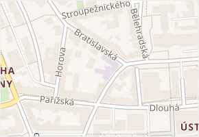 Bratislavská v obci Ústí nad Labem - mapa ulice