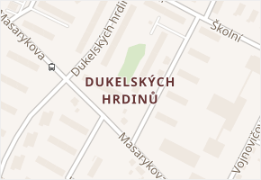 Bukov v obci Ústí nad Labem - mapa části obce