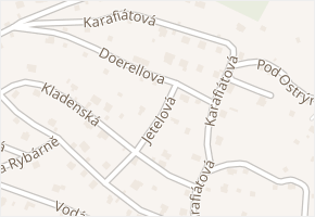 Doerellova v obci Ústí nad Labem - mapa ulice