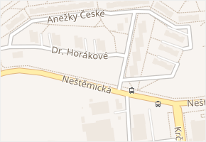 Dr. Horákové v obci Ústí nad Labem - mapa ulice