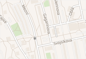 Gagarinova v obci Ústí nad Labem - mapa ulice