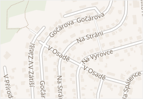 Gočárova v obci Ústí nad Labem - mapa ulice