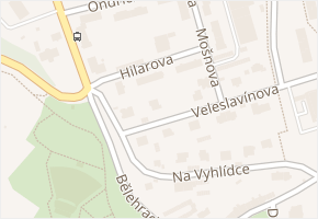 Hilarova v obci Ústí nad Labem - mapa ulice