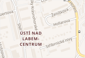 Hoření v obci Ústí nad Labem - mapa ulice