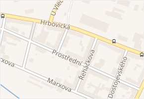 Hrbovická v obci Ústí nad Labem - mapa ulice