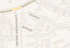 Husova v obci Ústí nad Labem - mapa ulice