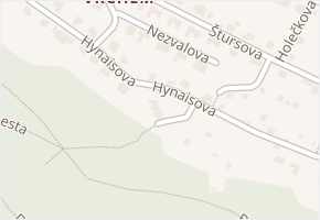 Hynaisova v obci Ústí nad Labem - mapa ulice