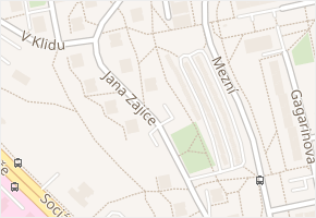 Jana Zajíce v obci Ústí nad Labem - mapa ulice
