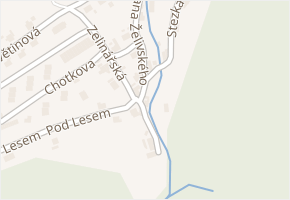 Jana Želivského v obci Ústí nad Labem - mapa ulice