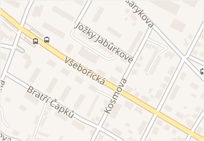 Jožky Jabůrkové v obci Ústí nad Labem - mapa ulice