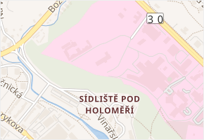 K Sanatoriu v obci Ústí nad Labem - mapa ulice