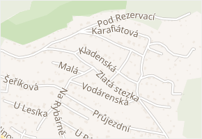 Kladenská v obci Ústí nad Labem - mapa ulice