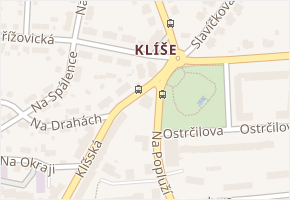 Klíšská v obci Ústí nad Labem - mapa ulice