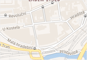 Kostelní náměstí v obci Ústí nad Labem - mapa ulice