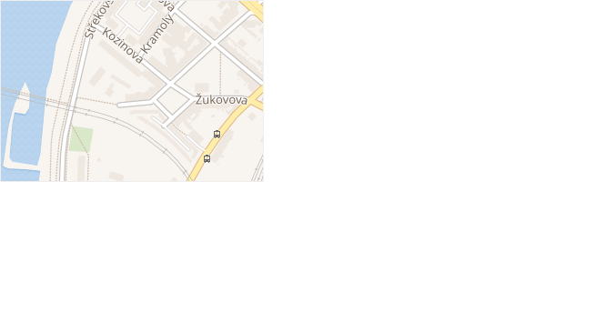 Kozinova v obci Ústí nad Labem - mapa ulice