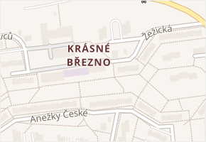 Krásné Březno v obci Ústí nad Labem - mapa části obce